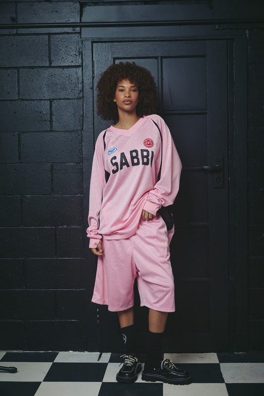 SABBI - The Mesh Jort Pink