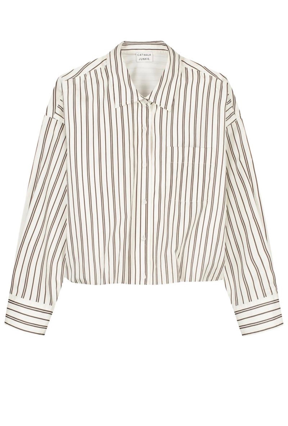Tuck In Blouse Off White Striped