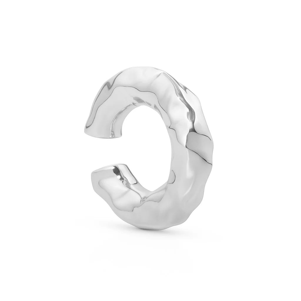 Billion Avenue - Chunky Kos Molten Earcuff silver