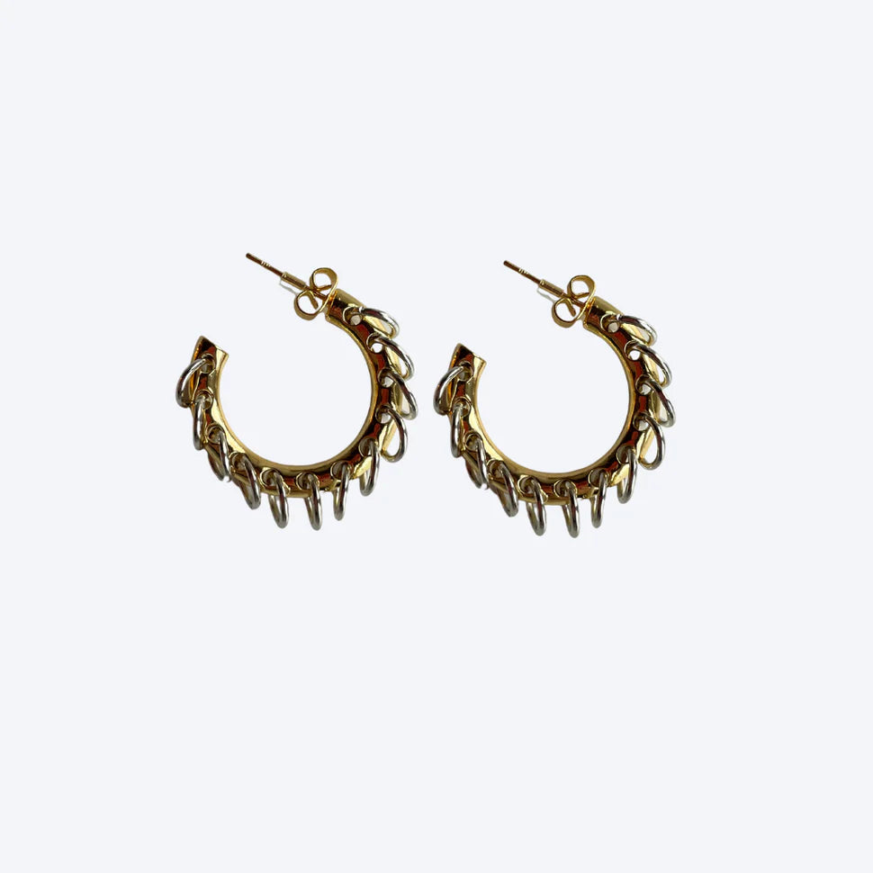 Babs The Label - Mixed metal earrings