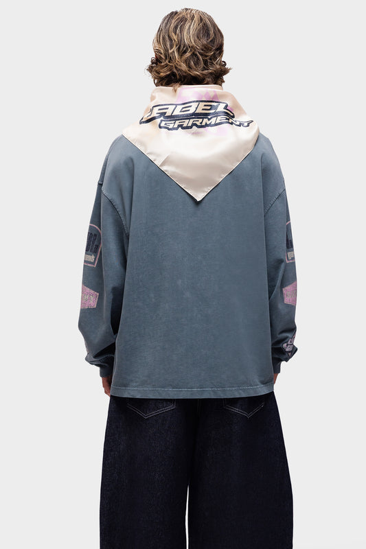 Label Garment - Pitlane Satin Scarf Off White