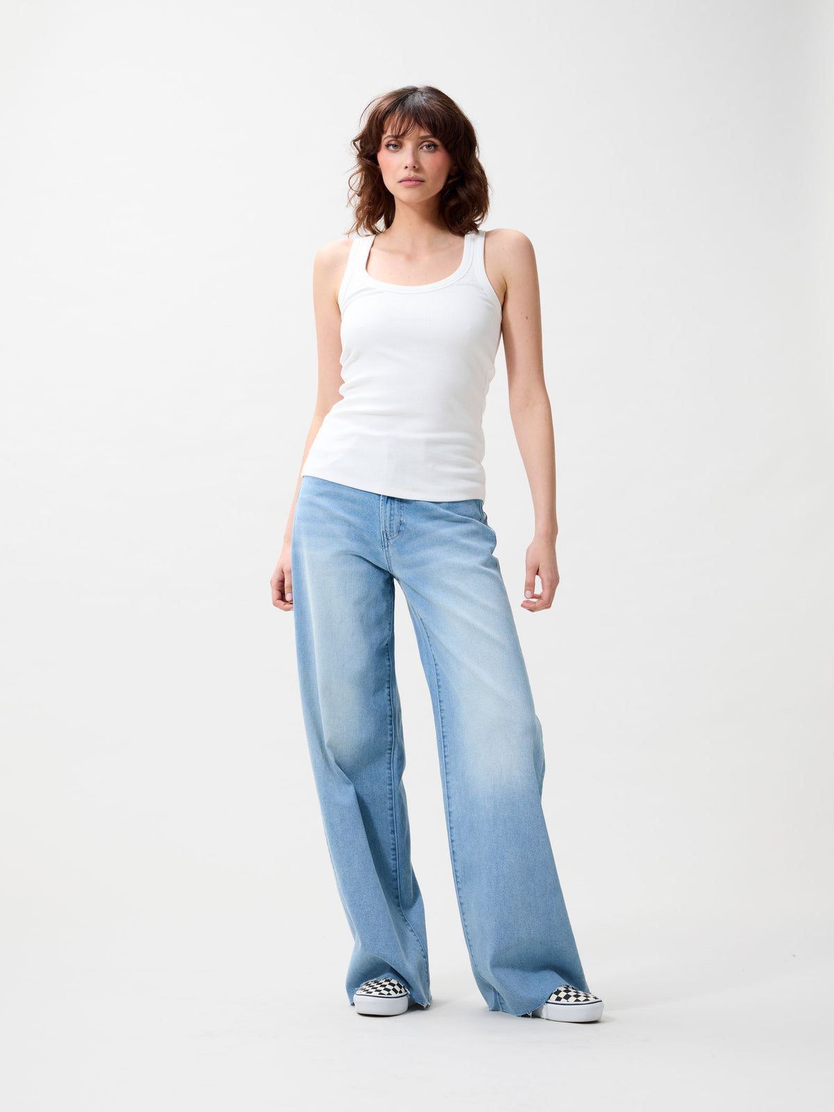 Catwalk Junkie - Ribbed tank top off-white