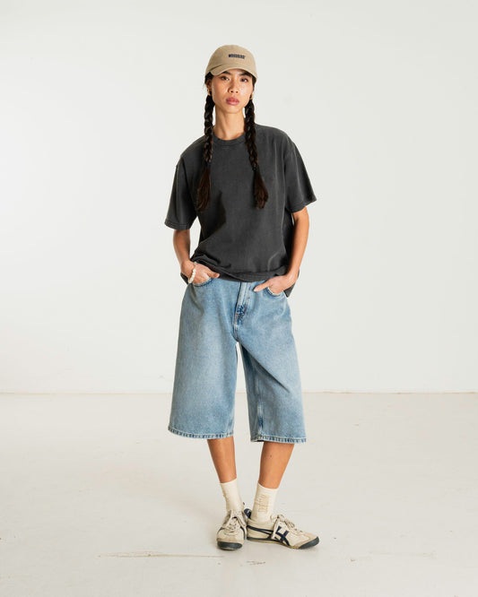 WOODBIRD - Balo Tee Washed Black