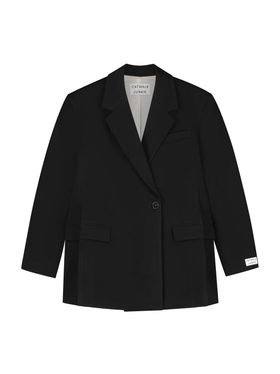 Blazer With Slits Black