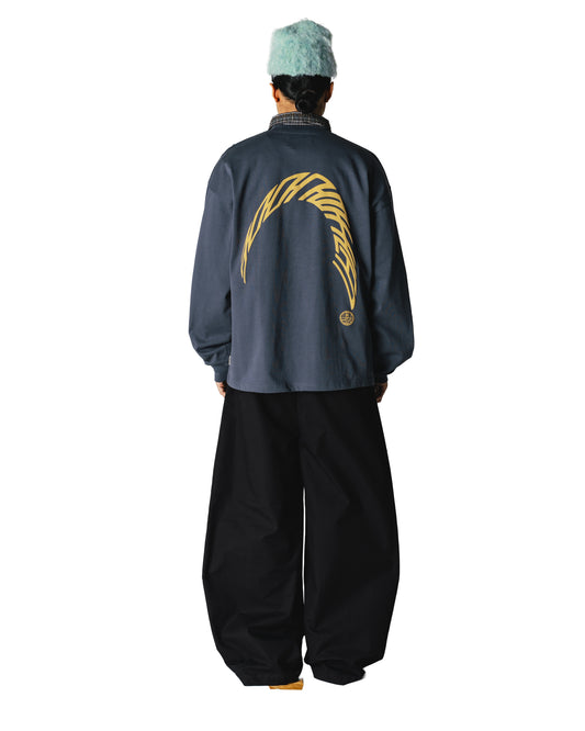 WOODBIRD - Beam Longsleeve Warp Blue