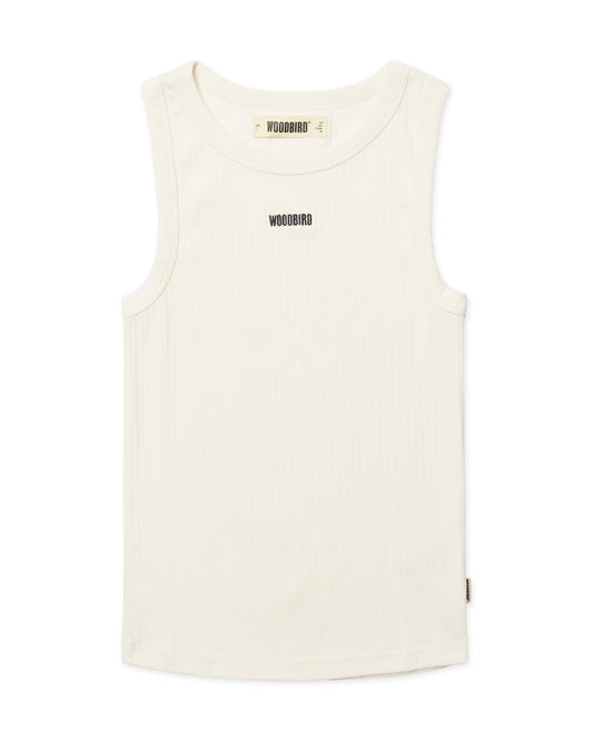 WOODBIRD - Dee rib tank top off-white