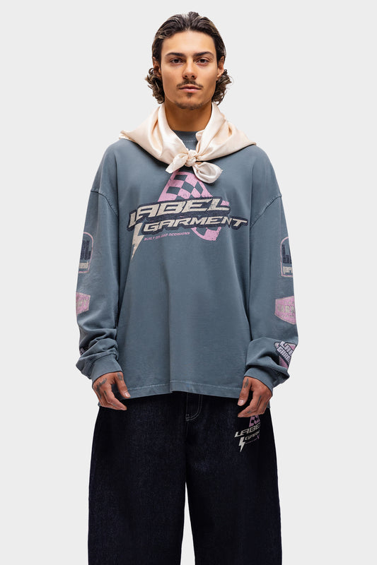 Label Garment - Pitlane Satin Scarf Off White