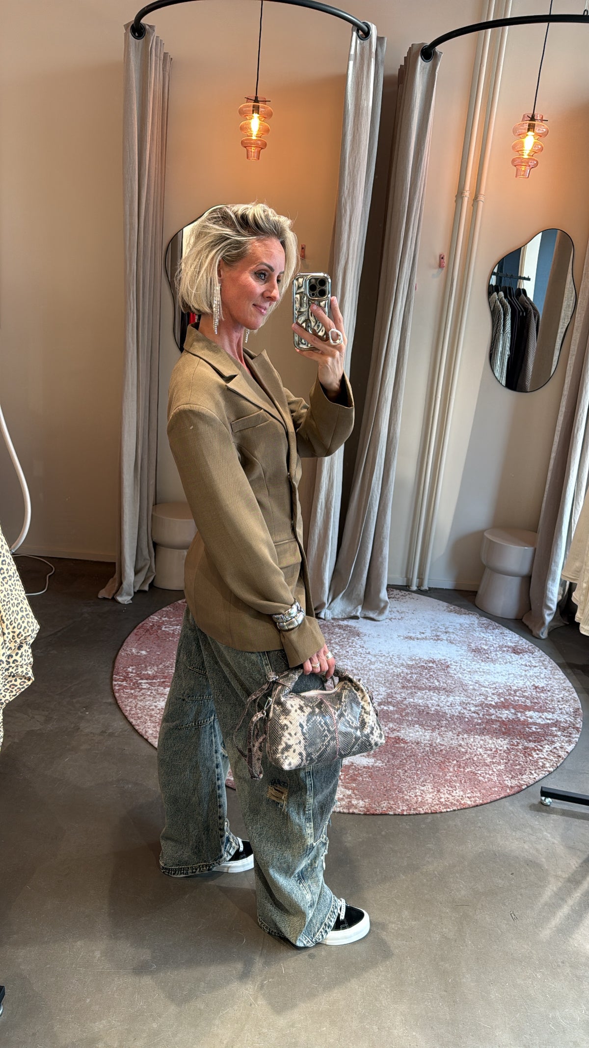 Taupe fitted blazer