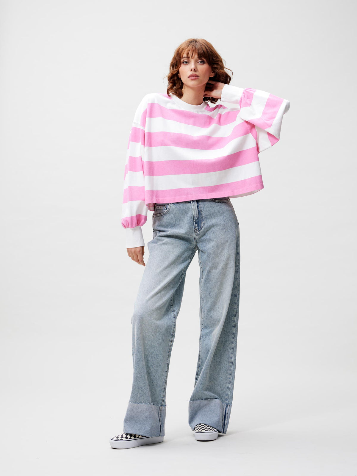Catwalk Junkie - Oversized striped long-sleeve