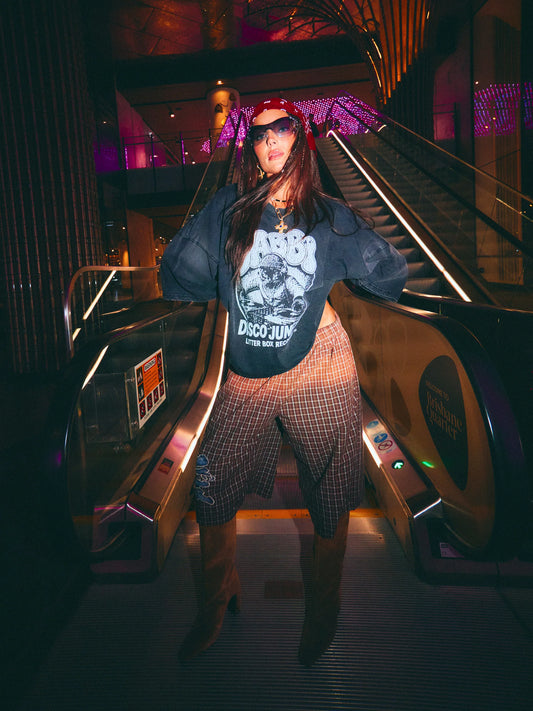 DJ Cat Tee Black