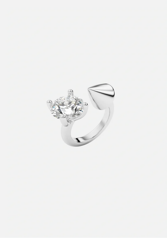 Billion Avenue - Spike Diamond Ring Silver