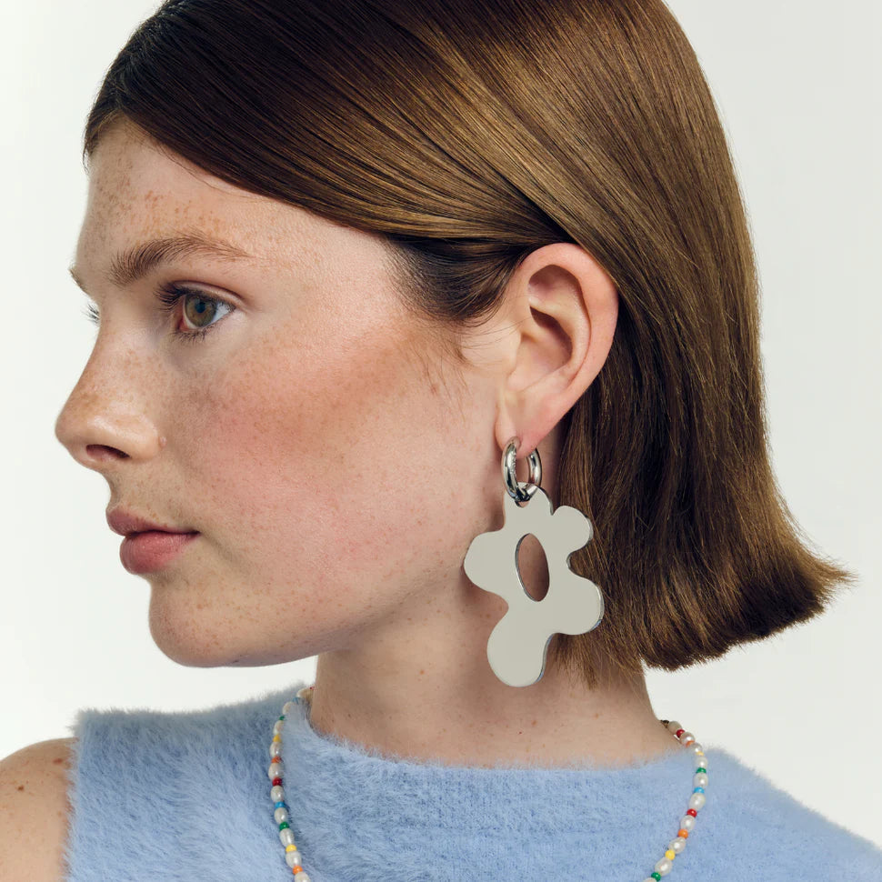 Babs The Label - Wild bloom earrings silver