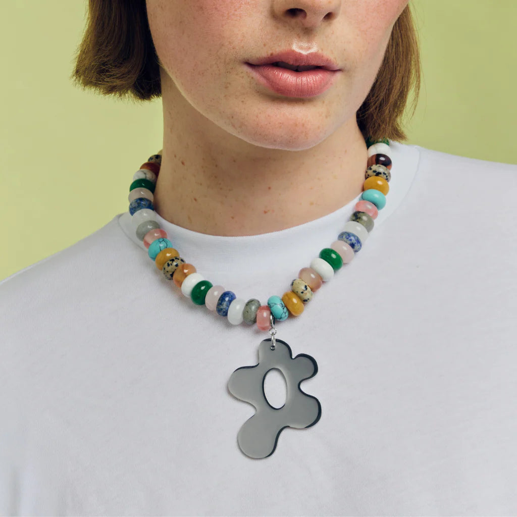 Babs The Label - Wild bloom pendant silver