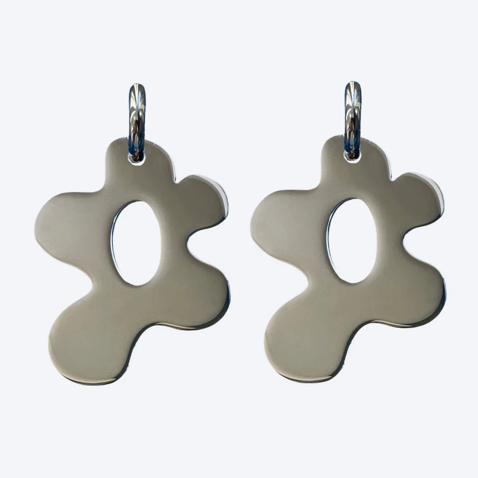 Babs The Label - Wild bloom earrings silver