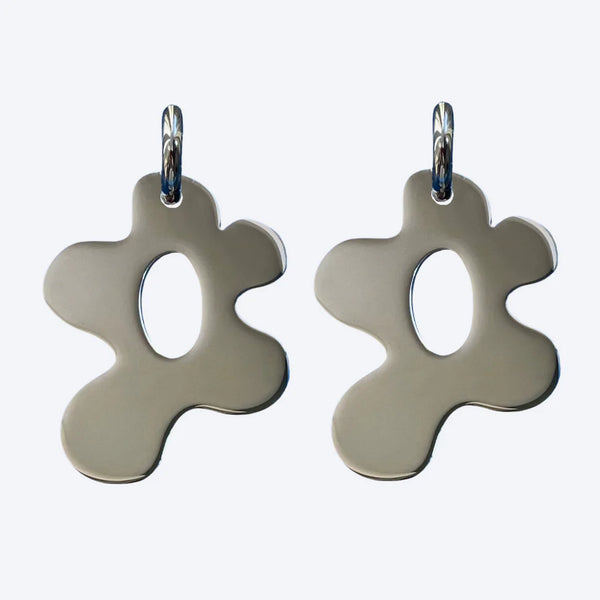 Babs The Label - Wild bloom earrings silver