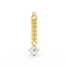 Billion Avenue - Diamond on a Chain Charm gold