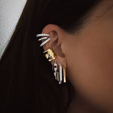 Billion Avenue - Mary Diamond Earcuff silver