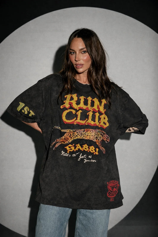 SABBI - Run Club Tee Black